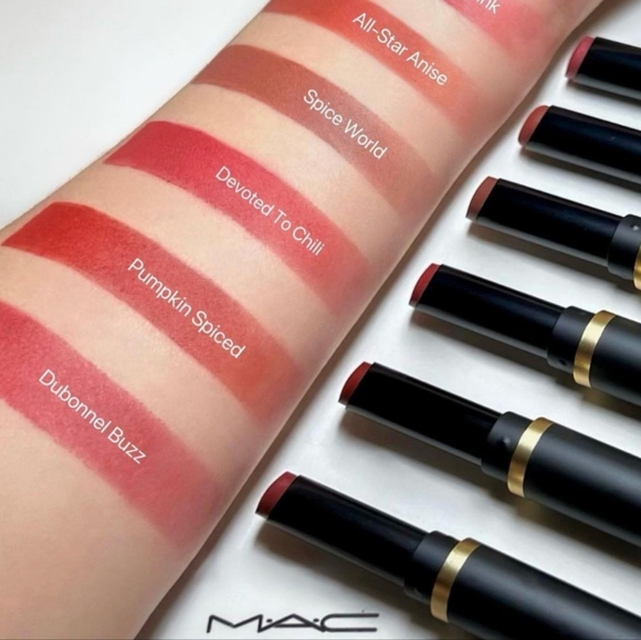 Devoted To Chili | Mac Cosmetics Powder Kiss Velvet Blur Slim Stick | Brand New - Picture 9 of 14